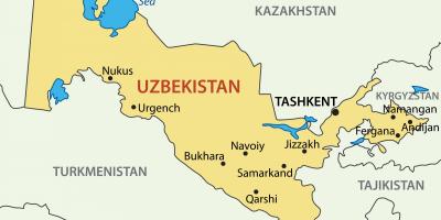 عاصمة أوزبكستان خريطة